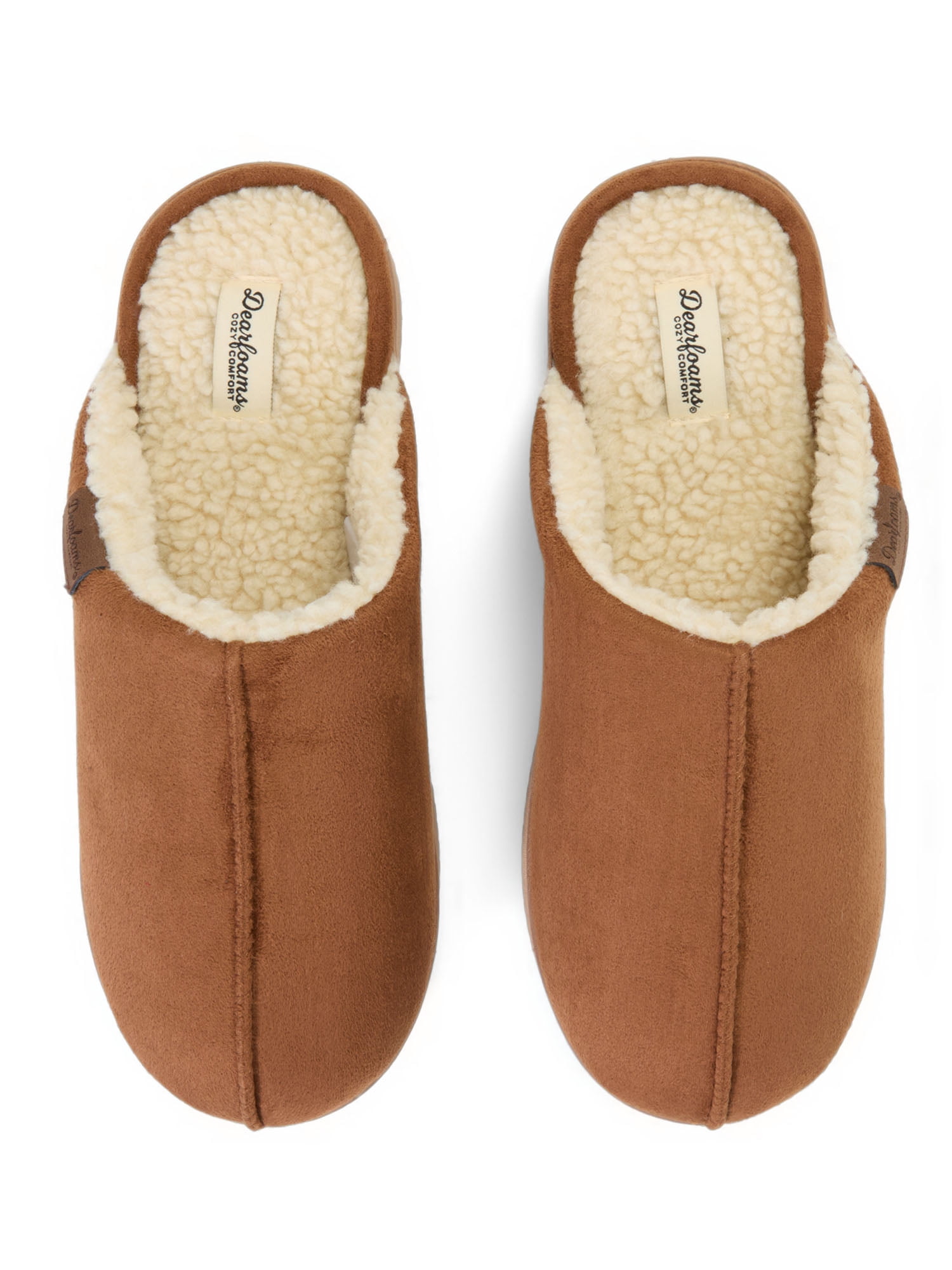 Dearfoams Cozy Comfort Men's Jeremiah Scuff Slippers Sizes 7-14
