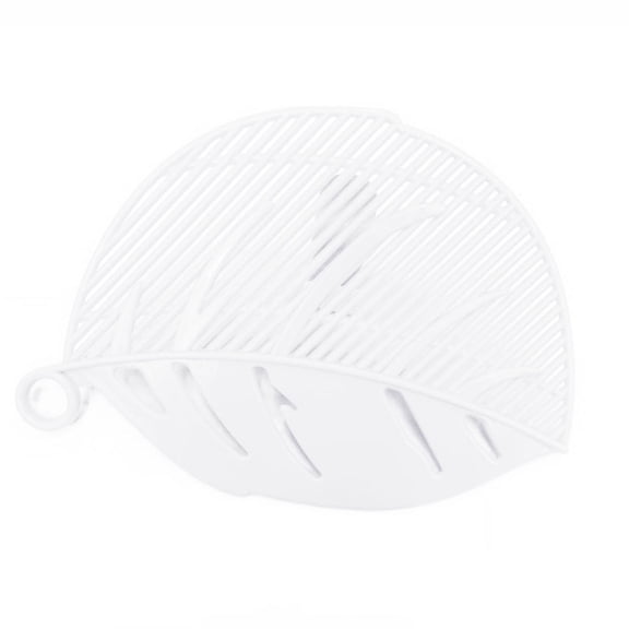 Kitchen Gizmo Strain Strainer, Clip On Silicone Colander, Fits all Pots and Bowls - Kitchen Leaf Shape Rice Wash Sieve Strainer Noodles Beans Peas Cleaning Tool