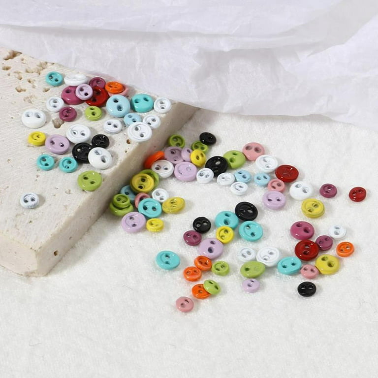 30PCS Upick 13mm Mini 2Holes Plastic Buttons For Kid's Sewing