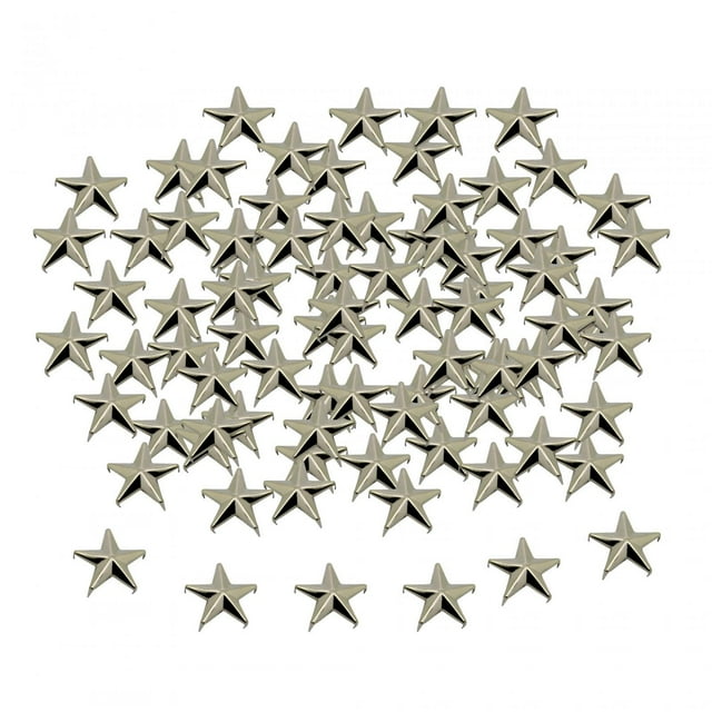 100pcs Cinq Rivets Étoiles Pointus Chapeaux Rivets Griffe Ongles Forme Rivets Élégant Griffe 2cm