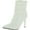White, variant on Womens Duaa  Faux Leather Ankle Ankle Boots