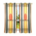 thumbnail image 6 of Yayeee Window Curtains Light Filtering 63"x42" Grommet Panel Pair Home Living Room Decor, Stripes and Circle, 6 of 7