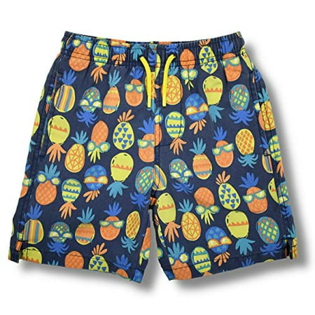 

Little Boys Quick Dry Beach Board Shorts Swim Trunk Swimsuit Beach Shorts With Mesh Lining (Light Blue Sandals 4/5)