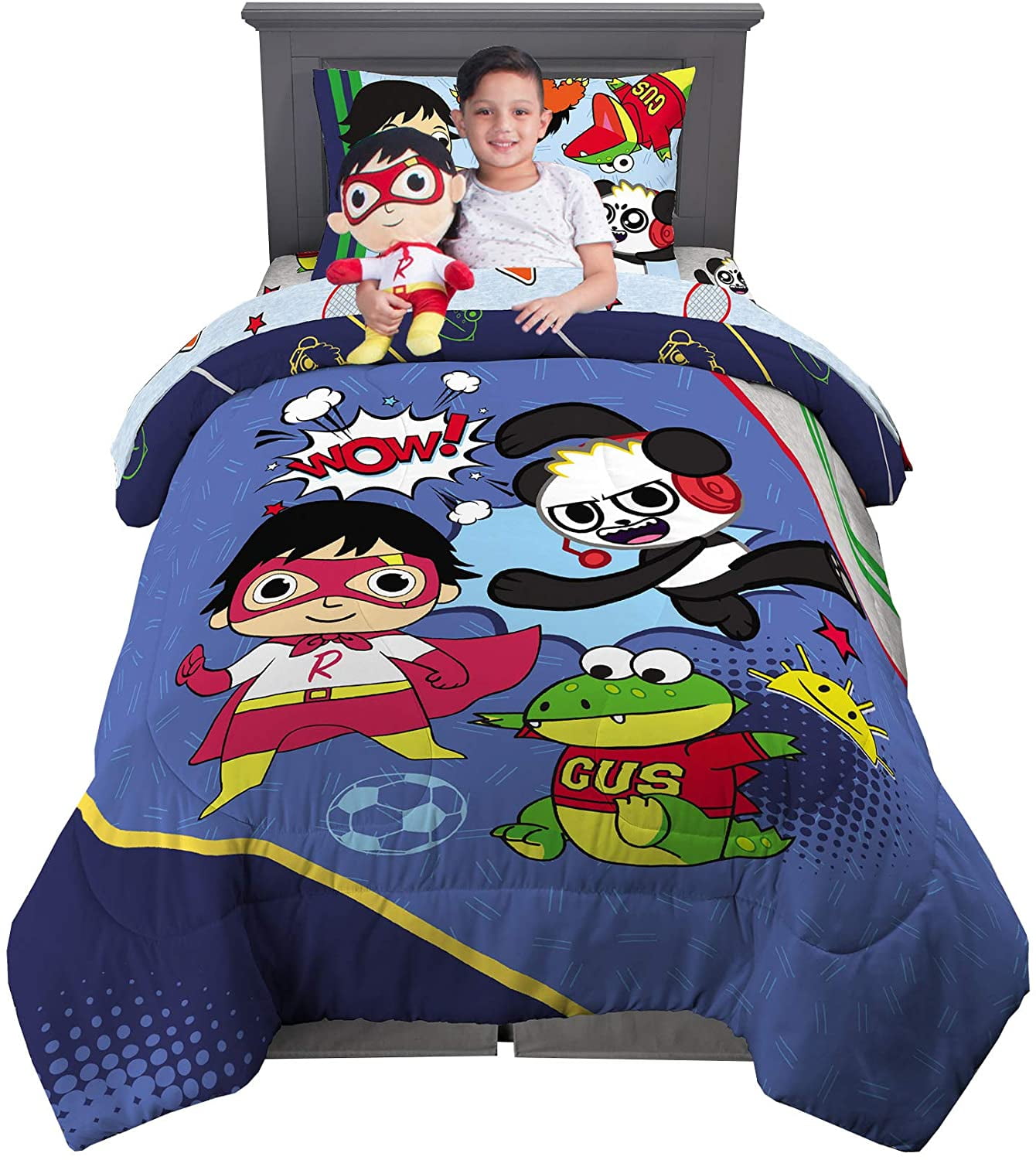 Details about / Uozzi Bedding Bed in a Bag 6 Pieces Twin Size All Season Navy Blue Tree Branch
