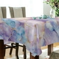 thumbnail image 5 of Yayeee Tablecloths 54" x 54" Rectangle Wrinkle Resistant Party Table Cover, Purple Marble Pattern, 5 of 8