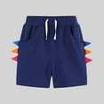 thumbnail image 2 of Akiihool Boys' Underwear for Boys Boy's Baggy Shorts Straight Leg Cool Shorts Shorts (Dark Blue,3-4 Years), 2 of 3