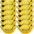 thumbnail image 1 of 12 Pcs Decoracion Para Carros De Mujer Interior Artificial Gold Ingot Gold Ingot Prop Ingot Shape Candy Box Chinese Ingot Bowl, 1 of 3