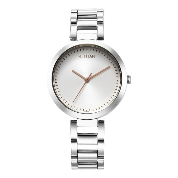 Titan Analog Silver Dial Women's Casual Watch