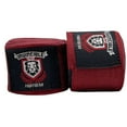 thumbnail image 6 of amber fight gear elastic thick hand wraps, maroon, 180", 6 of 8