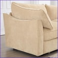 thumbnail image 5 of Modern Chenille Sofa with Hidden Storage | 2-4 Seat | Cushion Back | Beige | Living Room Versatile Comfort, 5 of 5