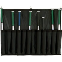 Champion Sports Heavy Duty Nylon Reinforced Bat Caddy with Hanging Hooks - Holds 12 bats