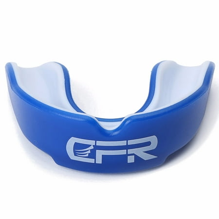 CFR Mouth Guard Double-Layered Easy Custom-Fit with Extra Grip Breathable Air Channel Pro-Quality Stylish Protection for Teeth and Gums Boxing MMA Football Hockey (Best Mouthpiece For Football)