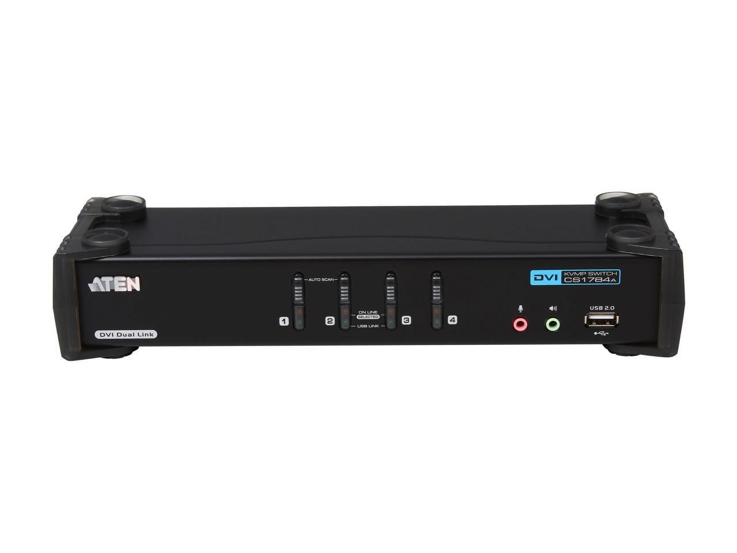 動作未確認】ATEN CS1784A 4-Port Dual Link DVI Support KVMP Switch