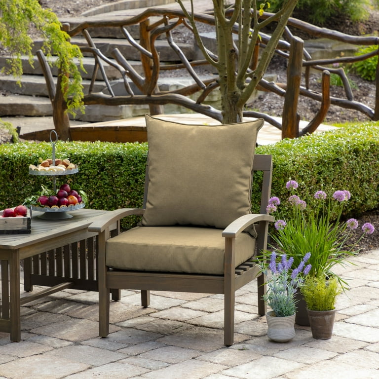 Arden Selections Tan Outdoor Deep Seat Cushion Set - 24 W x 24 D