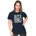 thumbnail image 4 of Get Your Bell Rung Mississippi Womens Slim Fit Graphic Tee Brisco Brands X, 4 of 5