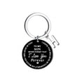 thumbnail image 4 of Creative DIY To My SON Black Stainless Steel Last Name 26 Letter Keychain 2.5cm, 4 of 8