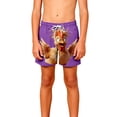 thumbnail image 6 of Birthday Party Shorts for Kids, Solid Color or Cute Print, Breathable Polyester Swim Trunks with Pockets, Toddler to 14 Years, 6 of 9