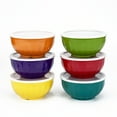 thumbnail image 3 of Yalin Melamine Bowls Set, 6 Inch 100% Melamine Cereal/Soup/Salad Bowls, 28oz, Set of 6 In 6 Assorted Colors, Shatter Proof and Dishwasher Safe, BPA Free ( With Lid ), 3 of 6