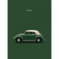 thumbnail image 2 of Rogan, Mark 19x24 Gold Ornate Wood Framed with Double Matting Museum Art Print Titled - VW Beetle Green 53, 2 of 4