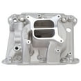 thumbnail image 3 of Edelbrock 5486 Performer Buick V6 Intake Manifold; Satin Finish; Non-EGR; Idle-5500rpm; 79 And Later Buick 231/252 cid; For 4 bbl Carbs; w/Late Model Cyl/ Heads;, 3 of 3
