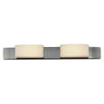 thumbnail image 3 of Wac Lighting Ws-20624 Dice 2 Light 24" Wide Integrated Led Bathroom Vanity Light - Nickel, 3 of 7