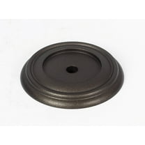 Alno A616-38 Charlie's 1-1/2" Round Solid Brass Cabinet Knob Backplate - Bronze
