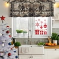 thumbnail image 5 of 2 Pack Valances for Window, Brown Western Farmhouse Short Curtains for Kitchen Bedroom Living Room, Vintage Cowboys Cactus Rod Pocket Small Window Treatment Valance Drapes 42 x 12 Inch, 5 of 8
