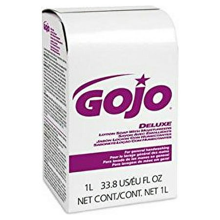 GOJO NXT Deluxe Lotion Soap with Moisturizers, Light Floral Liquid, 2,000 mL Refill, 4/Carton