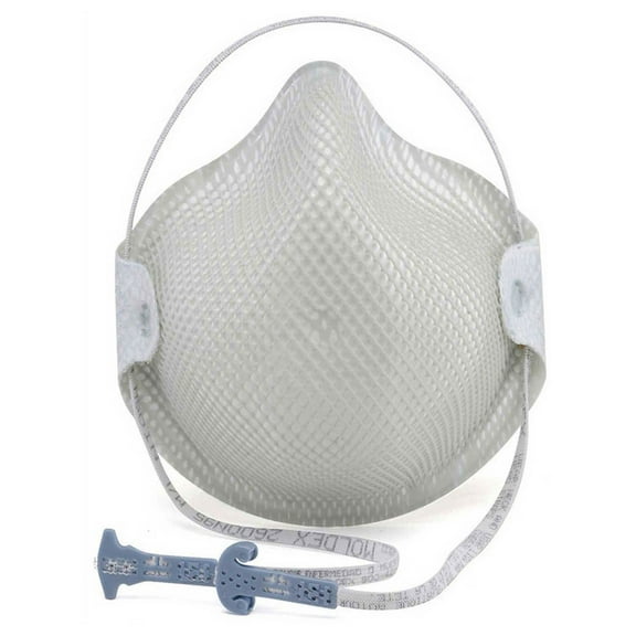Disposable Respirator, N95, Molded, Dual, Non-Adjustable, Molded Nose Bridge, S