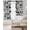 Black White, variant on Eiffel Tower Black Out Curtains 63 Inch Long, Room Darkening Draperies Curtains Panels, European Architectural Retro Hand-Painted Thermal Insulated Curtain for Bedroom Living Room 52"x63" 2 Panels