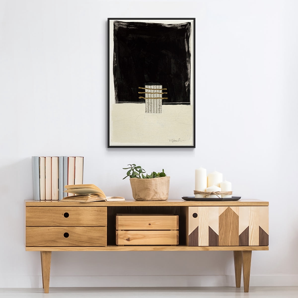 Standing Strong IV Framed Premium Gallery Wrapped Canvas - Ready to Hang - 17 x 25 - Black Floating Frame