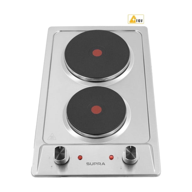 Parrilla eléctrica de empotre Supra 2 quemadores de acero inoxidable 2P TRAMONTO