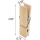 thumbnail image 4 of 40pcs Large Wooden Clothespins, 7.2cm Long 1.8cm Wide, Sturdy And Sturdy Clothes Pegs-I-I, 4 of 4
