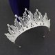 thumbnail image 2 of Zhuge Tiara de boda para novia, diadema de princesa, corona de novia, joyería para el cabello con diamantes de imitación de cristal, decoración para novia, cumpleaños, graduación, boda (plateada), 2 of 5