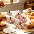 thumbnail image 4 of WKSCLPAI Halloween Knitted Pumpkin Decoration Orange Color Thanksgiving Festival Party Home Shelf Tabletop Display Ornament, 4 of 6