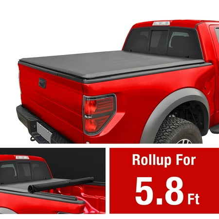 Roll Up Truck Bed Tonneau Cover works with 2014-2019 Chevy Silverado / GMC Sierra 1500 | 2019 Classic Model Only | Fleetside 5.8' Bed | For models without Utility Track (2019 Best Tonneau Cover)