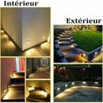 thumbnail image 4 of Step Light for Indoors Outdoors, Dimmable Stair Lights Aesthetic Option Easy Installation Set Of Four, 4 of 5