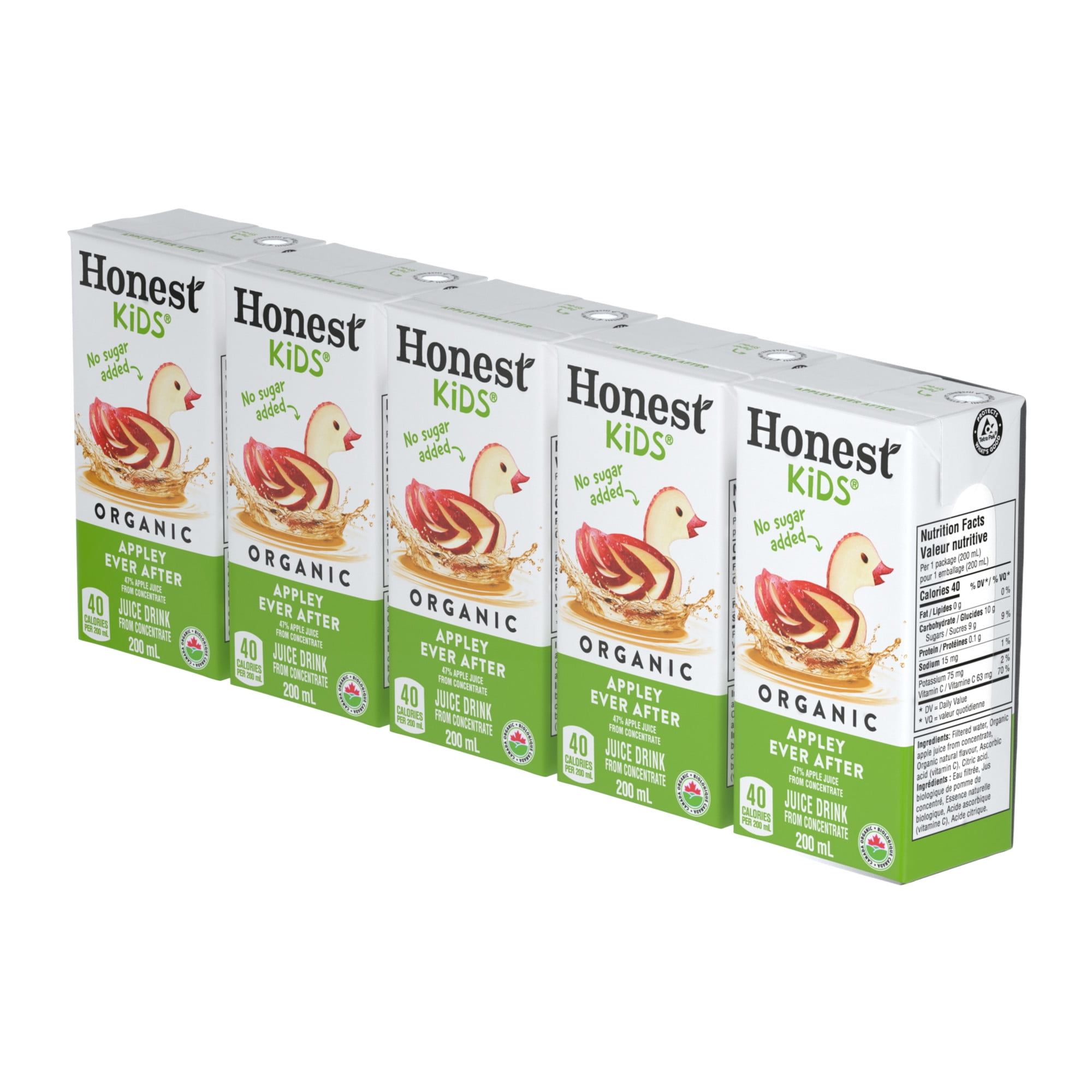 Honest Kids Apple Juice Boxes 5x200ml
