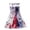 M7 Blue, variant on Independence Day Girls Dresses Sleeveless Spaghetti Strap Star Print Dresses Patriotic For America July Of 4Th 250Th Anniversary Children Clothes Blue Size 18-24 Months