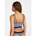 thumbnail image 3 of No Boundaries Seamless Cami Bra and Thong Panty Set, 2-Piece, Women's XS-XXXL, 3 of 5