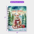 thumbnail image 5 of Merry Christmas Santa Reindeer Antlers Maine Coon Sleigh Xmas Winter Holiday Spiral Bound Journal Cat Lover Kitten Owner Gifts 5x7in Spiral Notebook - 00023, 5 of 5