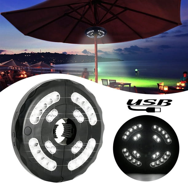 HOTBEST Patio Umbrella Light, 28 Led USB able Parasaol Lights Cordless