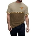 thumbnail image 3 of Jinhomg Mens Casual Graphic T-Shirts Vintage Western Animal Print Tees Big and Tall Comfy Short Sleeve Crew Neck Tops 2025 Daily Wear Deal of The Day Bronze XXXL, 3 of 6