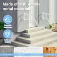 thumbnail image 6 of U-Shaped Wall Mount Handrail Railings, 2-Kit Wall Mounted Stair Railings with Assembly, Anti-Slip Ergonomic Design for Front Door Entryway, 6 of 8