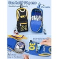 thumbnail image 3 of Pencil Pouch Basketball Jersey-Shaped Large Capacity Fashionable Minimalism + 6 Gel Pens & Sneaker Keychain (Yellow 23), 3 of 10