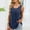 Navy, variant on Fnooota Women's Cotton Tank Tops, V Neck Summer Casual Pleated Front Sleeveless T-shirts Wine Size S-2XL