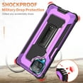 thumbnail image 4 of Samsung Galaxy A12 Case, Rosebono Hybrid Slim Colorful Armor Shockproof Impact Resistant Protective Cover Case With Kickstand For Samsung Galaxy A12 (Purple), 4 of 8
