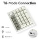thumbnail image 3 of Teclado numérico mecánico personalizado Q0 Max inalámbrico blanco, 3 of 9