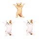 thumbnail image 1 of Gatos Lindos Adorno Escultura Decoración Naranja+ Lindos Gatos Adorno Escultura Decoración Blanco Naranja Sunnimix Escultura de estatua de gato, 1 of 3