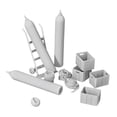 thumbnail image 4 of guohui 1:35 Scale Industrial Accessories Models Ornaments for Dollhouse Accessories, 4 of 9